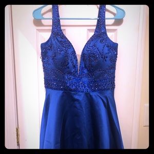 Royal Blue Homecoming Style Dress